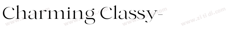 Charming Classy字体转换